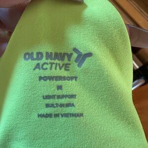 Old Navy Active Neon Lime Workout Tee Size M